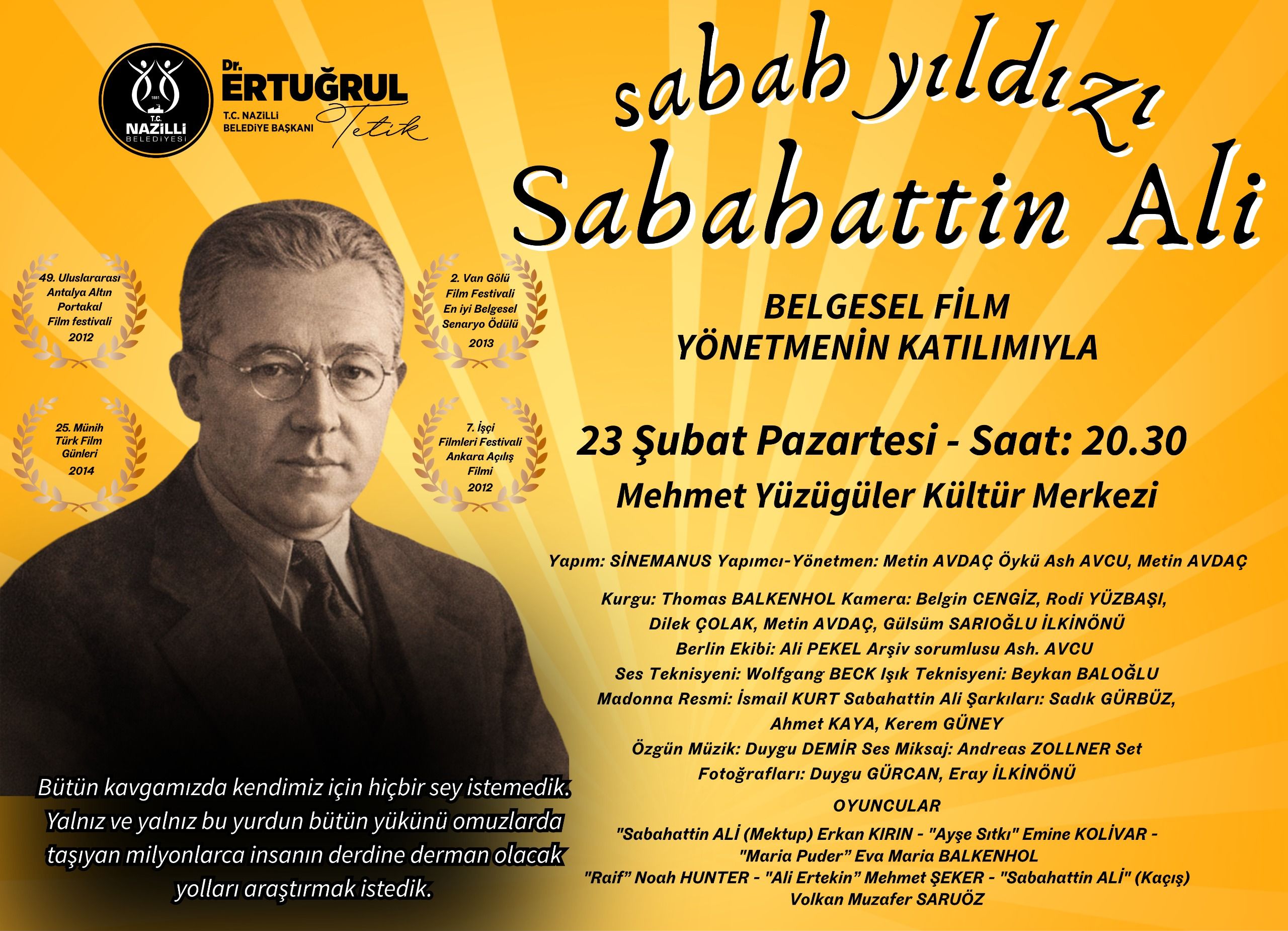 Nazilli’de sanat dolu bir gece sizi bekliyor